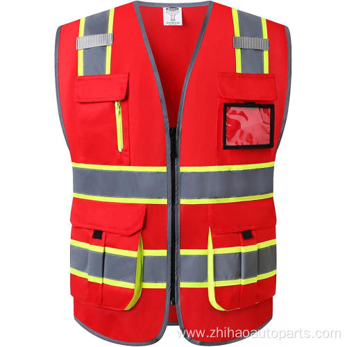 High Visibility Safety Vest with pockets